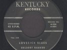 Ohio Country Bop 45   Delbert Barker   Lovesick Blues   Kentucky  hear