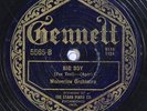 78 RPM -- Wolverine Orchestra (Bix Beiderbecke), Gennett 5565, V