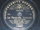 OPERA 78 rpm RECORD Favorite TENOR ARISTIDE MOLTENI Carmen CONTRALTO TOMEZZOLI