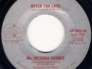 MODERN SOUL DISCO MS VICTORIA BARNES Never too late AIM LISTEN