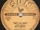 Elvis Re-Issue Sun 78 -Complete Set Of 5 Sun Label Re-Issue Elvis Presley 78 RPM