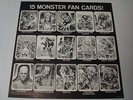 1964 JACK DAVIS MONSTER CARD SHEET DRACULA'S HITS GENE MOSS