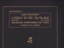 Album 78 Tours Igor STRAVINSKY L'oiseau de feu
