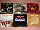 AEROSMITH (6) LP RECORDS Debut GET YOUR WINGS Toys In The Attic ROCKS Night In..