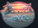 RARE SHAPE PICTURE  - RUNNING WILD - LITTLE BIG HORN / BILLY THE KID -