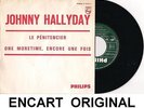 JOHNNY HALLYDAY LE PENITENCIER 45T VINYL JUKE BOX ENCART ORIGINAL FRANCE PHILIPS