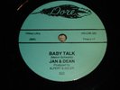 Jukebox 78rpm JAN & DEAN Baby Talk : ROCK & ROLL Vinyl Reproduction record