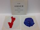 NEW ORDER SUBSTANCE 1987 EMBOSSED FONT BLUE MONDAY VINYL LP RECORD QWEST 9256211