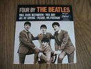 FOUR BY THE BEATLES 45 RPM RECORD ROLL OVER BEETHOVEN & MORE