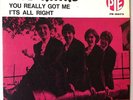 The Kinks 'You Really Got Me' Rare Swedish 7