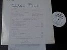 DEEP PURPLE Burn US Vinyl TEST PRESSING LP Info Sheet blackmore metal coverdale