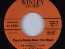 R&B Doo Wop Sax Rocker 45 FABULOUS CLOVERS They're Rockin WINLEY HEAR NM