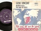 GENE VINCENT BE-BOP-A-LULA DANISH 45+PS 1962 ROCKABILLY RARE MAP PICTURE SLEEVE