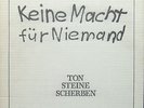 TON STEINE SCHERBEN KEINE MACHT DEN FÜR NIEMAND DVP 007  12