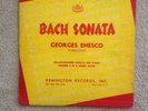GEORGES ENESCO violin BACH Solo Sonata #2 - REMINGTON PL-1-149 - RARE 10