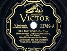 LUIS RUSSELL, Say The Word / Goin' To Town, Victor 22789, V++