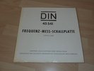 LP | FREQUENZ-MESS SCHALLPLATTE | RARE | SEALED | DIN 45541