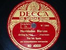 JAZZ 78 rpm RECORD Decca THE INK SPOTS Navidades blancas / Siempre I. BERLIN