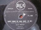 ELVIS - SOUTH AFRICA 78 - SANTA BRING MY BABY BACK / SILENT NIGHT RCA AFRICAN