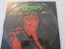 POISON - open up and say ahh LP PICTURE DISC N MINT hair metal BANNED W/insert