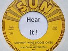 Rockabilly; Malcolm Yelvington; Drinkin' Wine Spodee-O-Dee  on SUN rare re