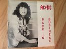 AC/DC Back In Business LP Live in Scandinavia yellow vinyl Fan Club-only record