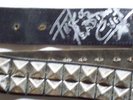 VENOM SIGNED AND WORN BY ABADDON STUDDED LEATHER BELT BLACK METAL NEAT RECORDS