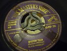 ELVIS - MYSTERY TRAIN   - RARE GOLD PURPLE HMV LABEL 7