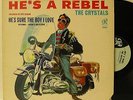 The Crystals He's A Rebel LP Original Deep Groove Light Blue Label-Philles