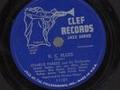 Orig CHARLIE PARKER K.C. Blues/She Rote 10'' 78 CLEF Bebop MILES DAVIS MAX ROACH