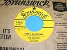 BUDDY HOLLY & CRICKETS That'll Be The Day 45 Orig Brunswick PROMO Rockabilly NM-