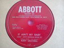 78 Tours RUDY GRAYZELL-IT AIN'T MY BABY/OCEAN PARADISE