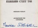 Bernard VERLEY, CATHARSIS Rimbaud c'est toi French LP PATHE 11474 PROMO