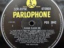 BEATLES 1963 STEREO 3RD Press UK Parlophone LP - Please Please Me NO 'REC' TEXT