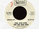 THE JIVE FIVE Then Came Heart Break on UA Promo Northern Soul 45 Hear