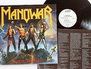 MANOWAR - Fighting the World LP 1987 ATCO 1st press HEAVY METAL mercy saxon dio