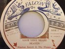 Winston Jarrett 'Your Love Means Heaven' 1982 JA Siver Falcon 7'' UNPLAYED
