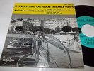 NICOLA ARIGLIANO piove +3 EP 45 SAN REMO 1959 PINO CALVI COLUMBIA France PS 7''