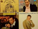 FRENCH POP 4 LP LOT:YVES MONTAND EXTRAORDINAIRE, LA FETE A LOULOU, CHANT, D'HIER