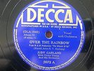 JUDY GARLAND - Somewhere Over The Rainbow - Rare Decca 2672 78rpm  E-/E
