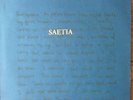 Saetia S/T Vinyl LP- Used