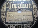 78 RPM RECORD VOCALION 2888 JIMMIE NOONE & HIS ORCHESTRA