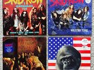 SKID ROW 4 LP LOT: I Remember You Wasted Time Slave To The Grind Monkey Business