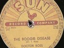 78 RPM RARE HOT BLUES VOCAL BY DOCTOR ROSS ON SUN 212 MUST HEAR / VG++VG+++