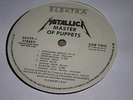 METALLICA - WLP WHITE LABEL PROMO- MASTER OF PUPPETS LP - MEGAFORCE ELEKTRA DMM