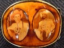 Rare collectibleVintage Bergamot Brass Works Hank Williams Sr & Jr. side x side.
