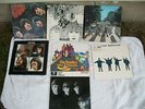 7 VINTAGE BEATLES  ALBUMS PARLOPHONE PCS 7070 3045 7096 3075 7009 7088 3071  LOT