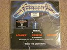 Metallica - Ride The Lightning Blue Vinyl - Unopened - No Shift Knob, Glass