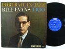 BILL EVANS TRIO Portrait In Jazz LP on Riverside DG mono