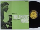 THELONIOUS MONK/SONNY ROLLINS Work PRESTIGE LP